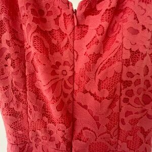 Elegant Red Lace Dress